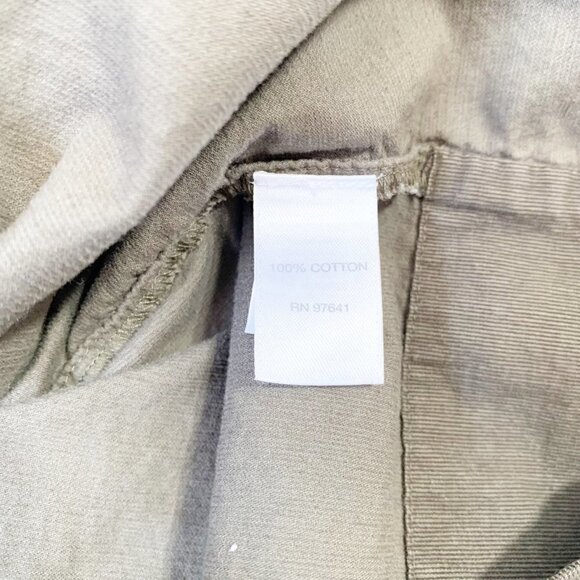 J. Jill corduroy green-brown long sleeve button front collared knee length dress - Picture 10 of 10